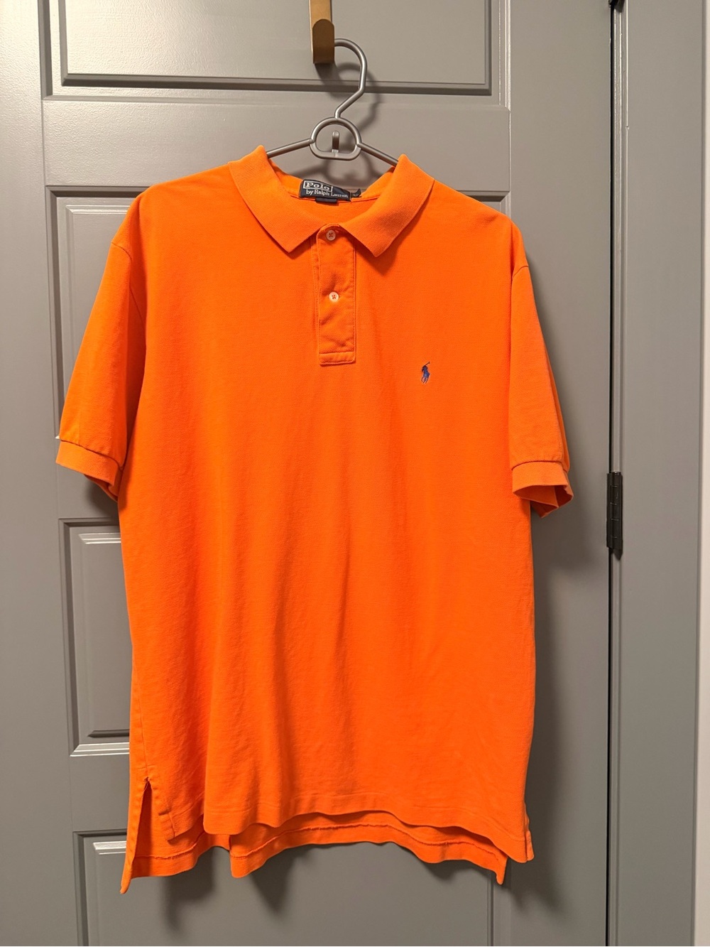 Polo by Ralph Lauren Bright Orange Classic Fit Short-Sleeve Polo XL
